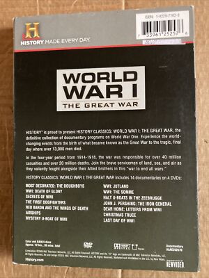 History Classics: World War I - The Great War (DVD, 2011, 4-Disc