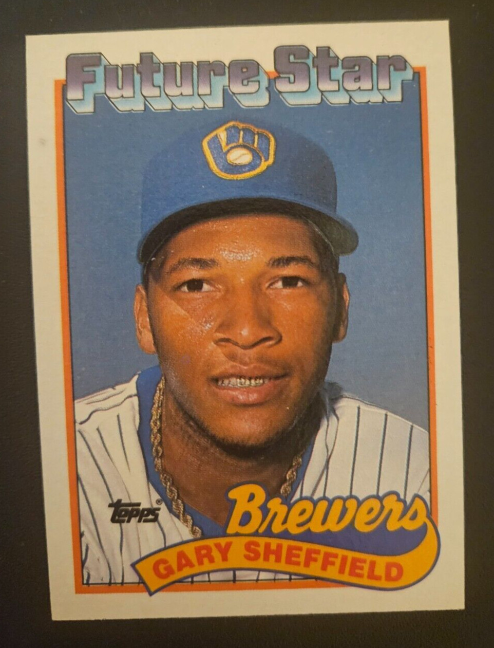 1989 Topps #343 Gary Sheffield RC (Future Star)! Milwaukee Brewers