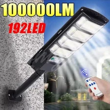 400W Solar Street Light Dusk to Dawn Road Area Lamp Motion Sensor Outdoor Wall🔥