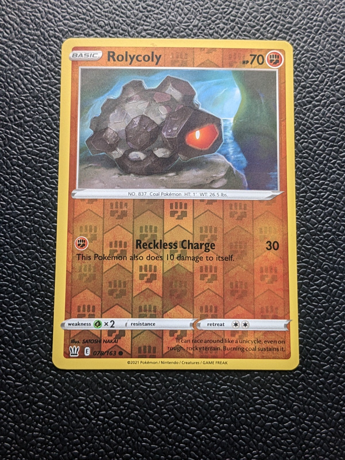 Pokemon Rolcoly Rolycoly 078/163 - 2021 Pokemon TCG - Battle Styles Reverse Holo | eBay