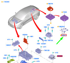 FORD Mustang Mach-E Fil de charge de batterie haute tension Assy 2513265 NOUVEAU