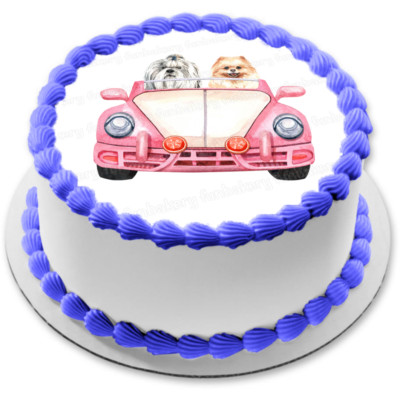 Hund essbar Tortenaufleger Muffin Party Deko Geburtstag neu Shih Tzu Pomeranian
