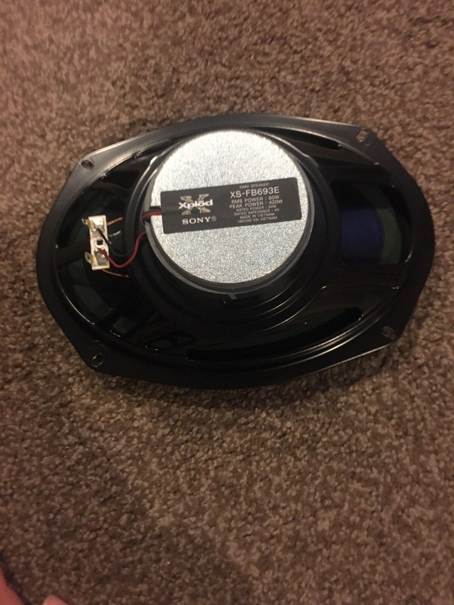 Sony XS-FB693E 6X9 Inches 420 Watts Peak Coaxial 3-Way Speaker