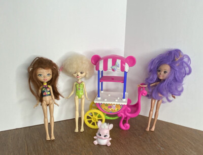Enchantimals Danessa Deer Merit Monkey Lorna Lamb Doll Bree Bunny 6'' Set Of 5
