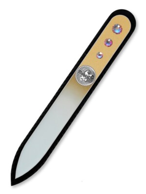 BOHEMIA Czech Glass Nail File-3D Sticker-Handcrafted Manicure&Pedicure Tools0118