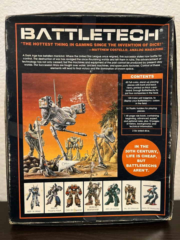 BATTLETECH Role Play Board Game - FASA - Not Complete - Image 2 of 4