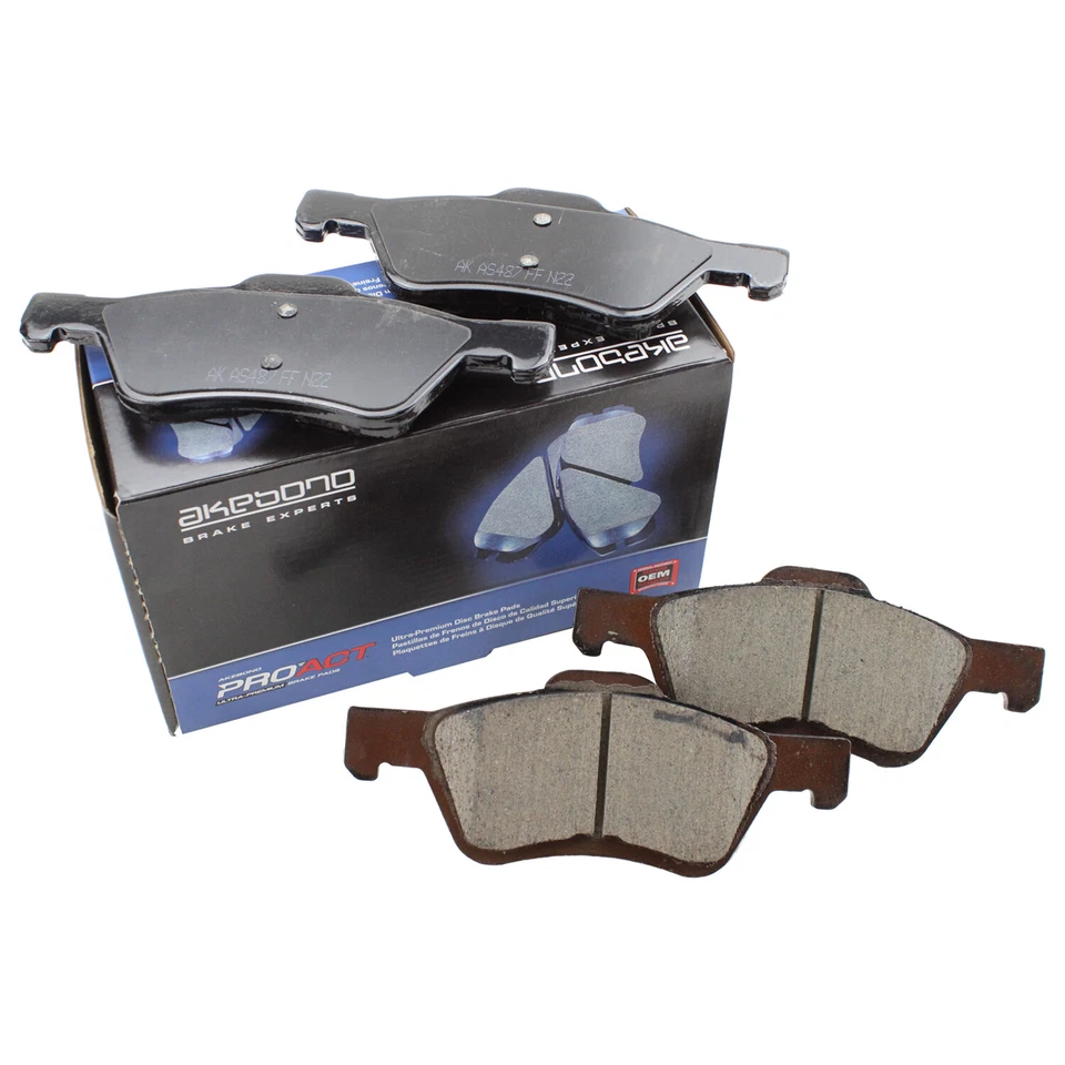 Pastillas de freno de disco delanteras Akebono para Ford Escape Mazda Tribute Mercury Mariner Foto 3 de 4