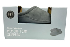 Wayland Square Memory Foam Slippers Ultra-Soft Unisex Gray S Size NEW