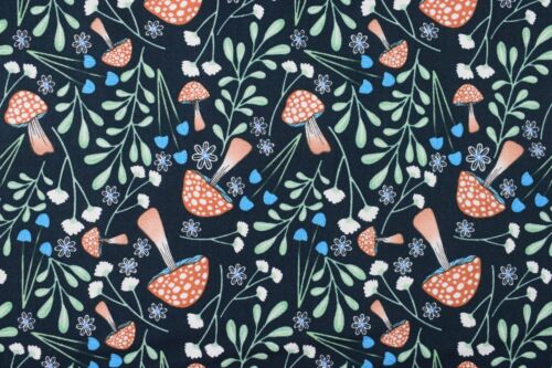 Mushroom fabric, cotton fabric, woodland Magic, Quilting Fabric - Picture 2 of 4