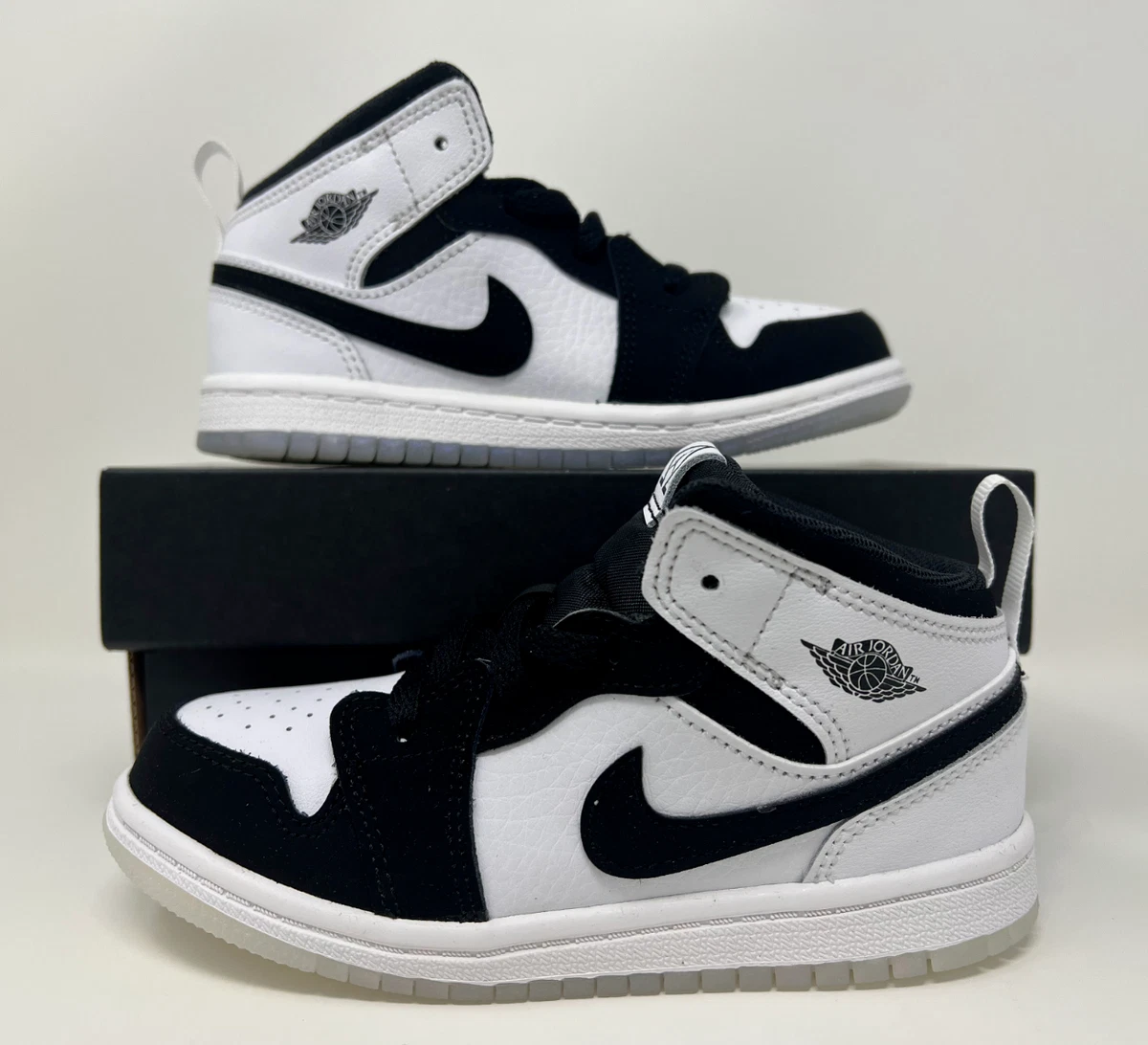 Nike Air Jordan Retro I 1 Mid SE TD Diamond Black Toddler Size 10c DN4322 100