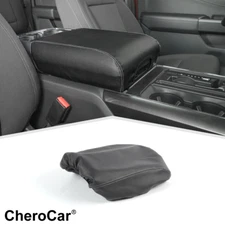 Car Center Console Armrest Box Cover Protector Pad Black For Ford F150 2021-2023