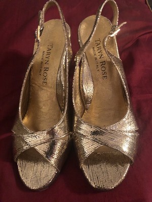 rose gold slingbacks
