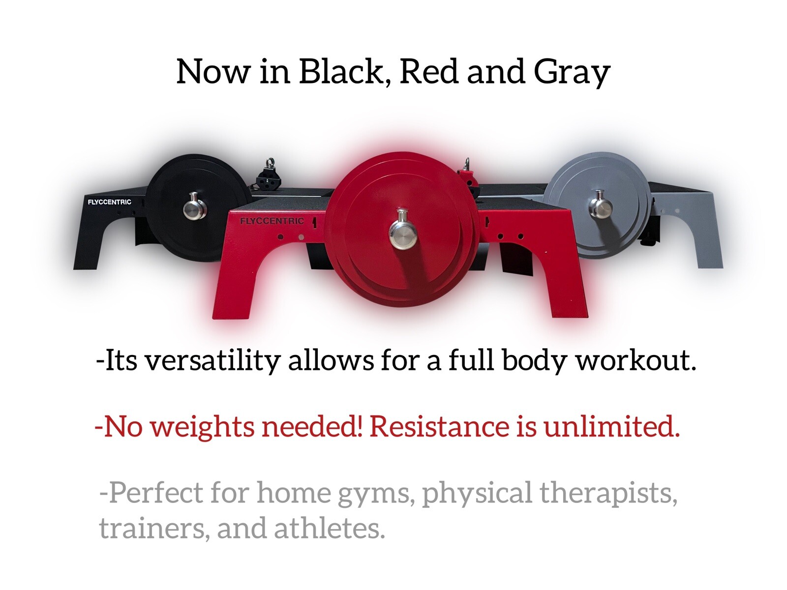 Flyccentric Yoyo Flywheel Training Eccentric/Strength/Rehab Gym Equipment RED