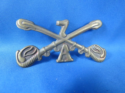 VINTAGE REPRO 7TH CAVALRY CIVIL WAR SOLID BRASS PIN Army Saber 1800s sword knife