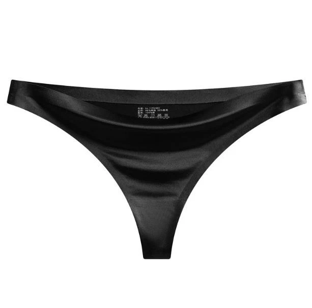 5 Pack Lot Sexy Womens Satin Panties Briefs High Leg Thong G string Lingeries - Image 4 of 4