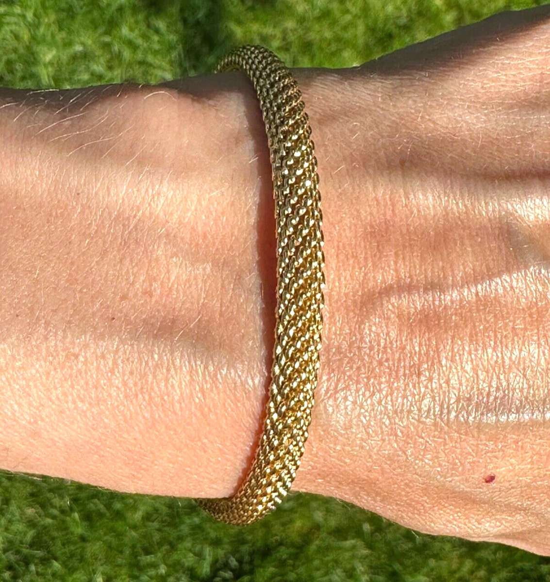 Designer Tiffany & Co. 18K Solid Yellow Gold Somerset Mesh