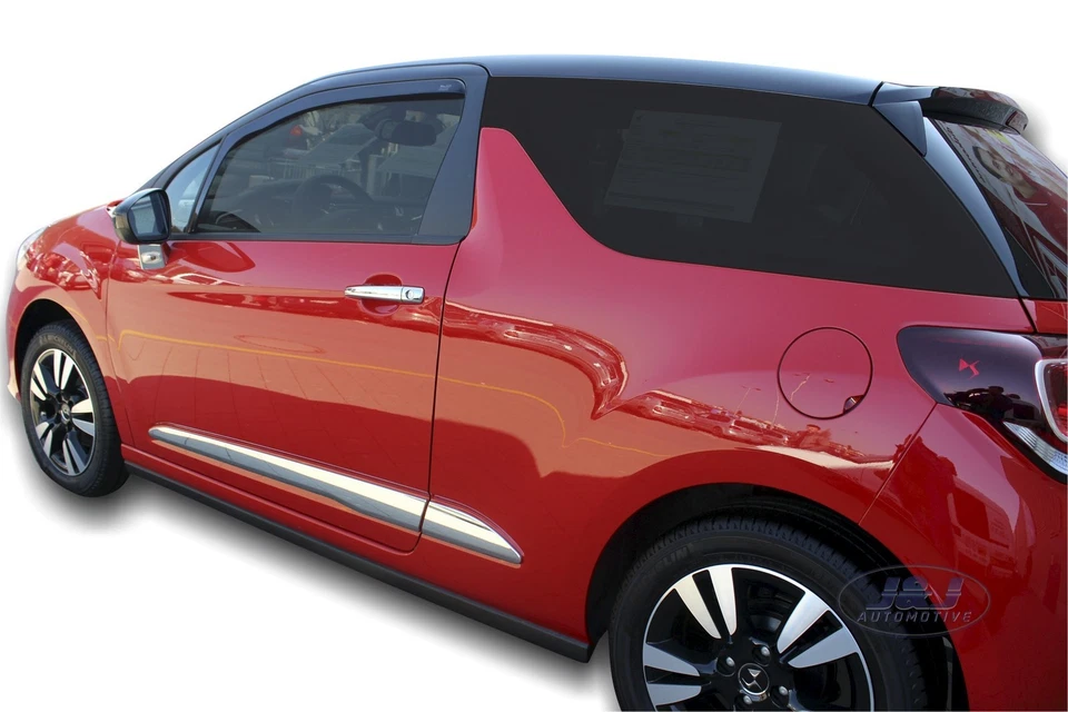 Deflectores de viento para Citroen DS3 2010-Up juego de 2 puertas tintado Heko - Imagen 4 de 4