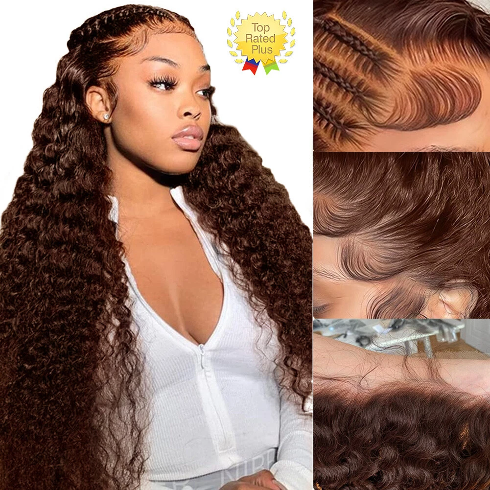 Brown lace top front wig ebay