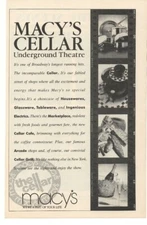 1990 Macy's The Cellar Advertisement