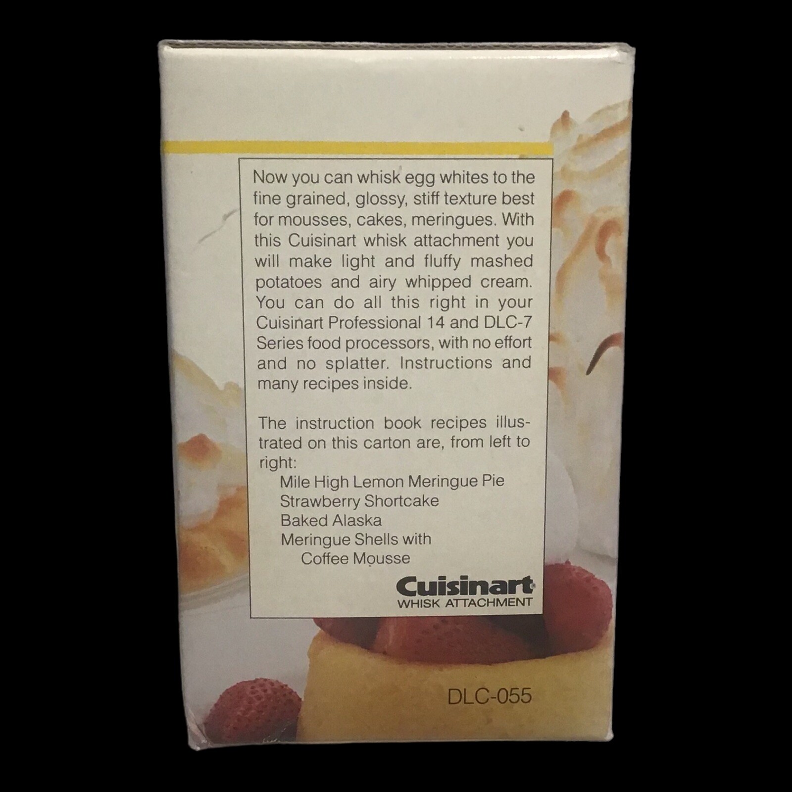 Cuisinart Food Processor DLC-055 WHISK ATTACHMENT-in box-for DLC-7