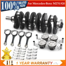 Engine Crankshaft & Con Rods & Pistons & Bearing Kit For Mercedes-Benz M270 2.0L