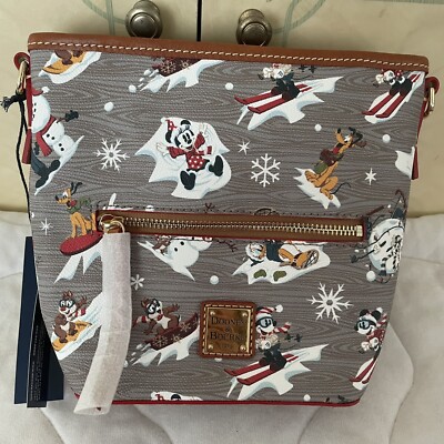 2021 Disney Parks Dooney Bourke Holiday Christmas Mickey Crossbody Bag  NWT