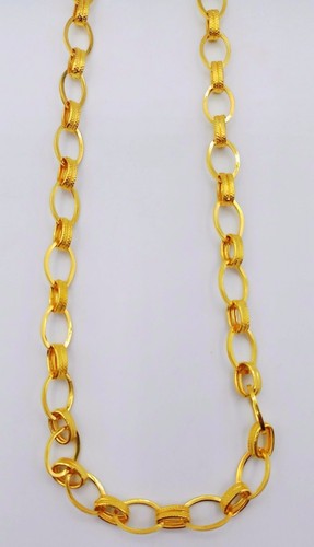 MEN NECKLACE HALLMARK 22CT GOLD JEWELRY 