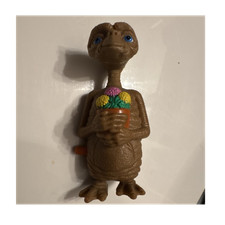 Vintage 1982 E.T. the Extra-Terrestrial Brown Wind-Up Toy Figure Flower Pot