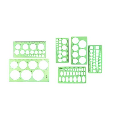 Geometric Drawings Templates Portable for Designers Contractors Architects