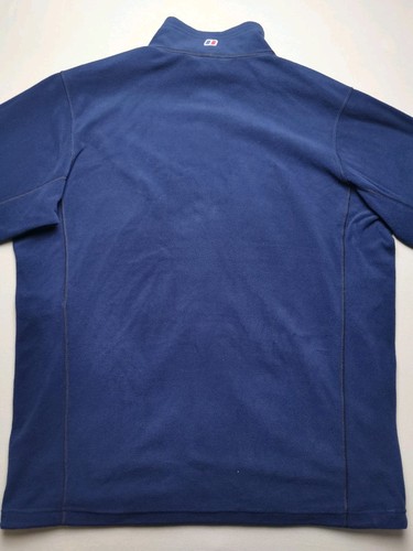 Maglione BERGHAUS uomo UK XL full zip pile (VGC) blu passeggio leggero escursionismo - Foto 19 di 24