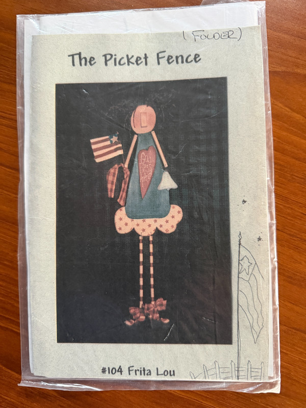 Toll Painting Wood Pattern "Frita Lou" by The Picket Fence