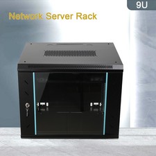 9U  Server Rack Network Cabinet Data Server Rack Data Cabinet Floor/Wall mounted