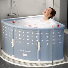 Portable Bathtub for Adult Large 28'in Foldable Collapsible tub Soaking Bath NEW
