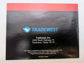 Danny Sullivan's Indy Heat NES Nintendo completo di scatola CIB testato e pulito ottime condizioni