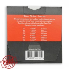 Augustine Red Classical Guitar Strings Medium Tension 3 Sets