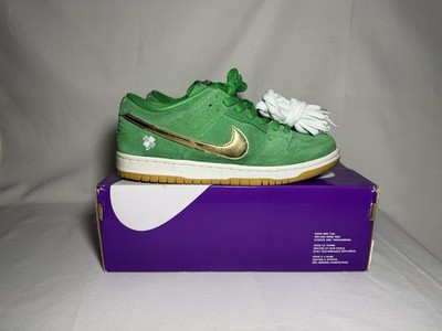 Nike SB Dunk Low Pro Lucky Green Metallic Gold Shamrock St. Patrick's Day