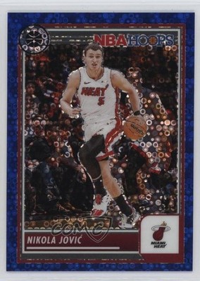 2023 Panini NBA Hoops Premium Stock Blue Disco Prizm 24/99 Nikola Jovic #267 0q3