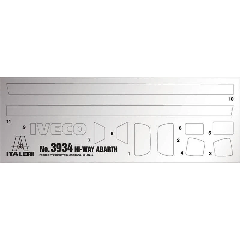 Modellino Camion Iveco Hi-Way E5 Abarth ITALERI 3934 1:24 Modellino Char Promo - Immagine 3 di 4