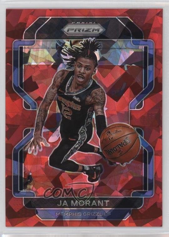 2021-22 Panini Prizm Red Ice Prizm Ja Morant #194 1bs6