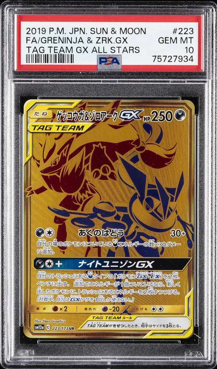 Greninja & Zoroark GX 223/173 Sm12a: Tag Team GX: Tag All Stars