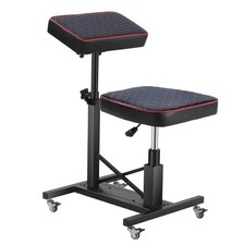 Poarmeey Tattoo Chair with Arm Rest Adjustable Height by Hydraulic Device Red