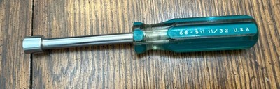 STANLEY 100 Plus 11/32'' Nut Drive 6 Point 66-511 Green USA USED FAST SHIPPING