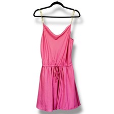 Mustard Seed NWT Pink Mini Dress Gold Chain Pearl Strap Barbiecore Medium