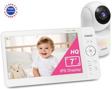 Baby Monitor 7 IPS Screen Pan Tilt Zoom Camera No WiFi VTech Video Audio Night
