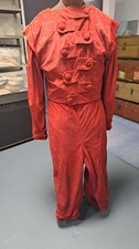Red velvet suit made for RSC one of a pair of identical theatrical stage costume