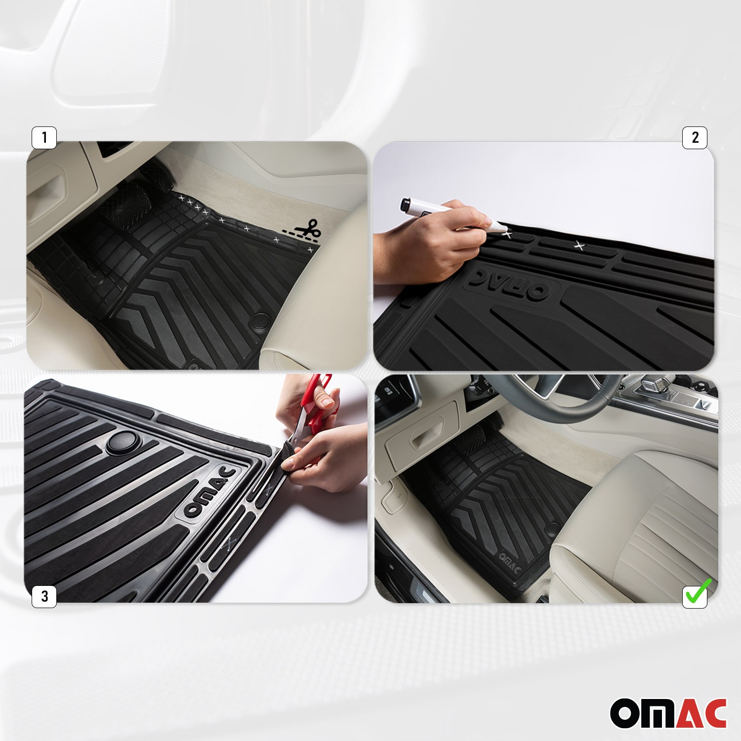 Tapis de sol antidérapants pour Subaru Outback étanches