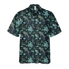 Sea Creatures Hawaiian Shirt Ocean Beach Vacation