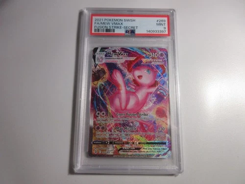 PSA 9 Mew Vmax Alternate Art Fusion Strike Pokemon Card