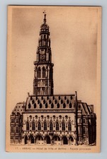 Arras France City Hall And Belfry Main Facade Photo Postcard RPPC #17 J. Turbant