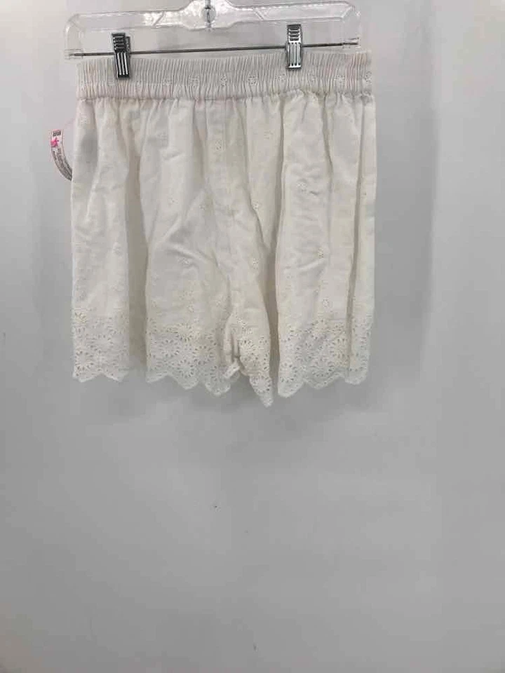 Pantalones cortos básicos Roxy blancos talla pequeña con ojales usados Foto 2 de 3